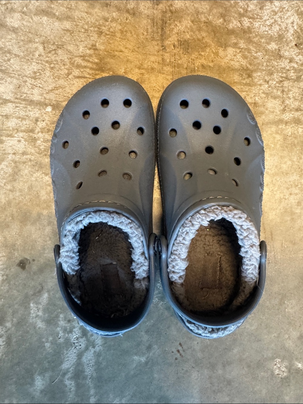Crocs with Fleece lining